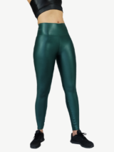 Leggings - GREEN GLOSSY