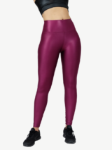 Leggings - WINE GLOSSY